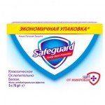 Мило туалетне Safeguard Класичне Сліпуче біле 5шт 70г - image-0